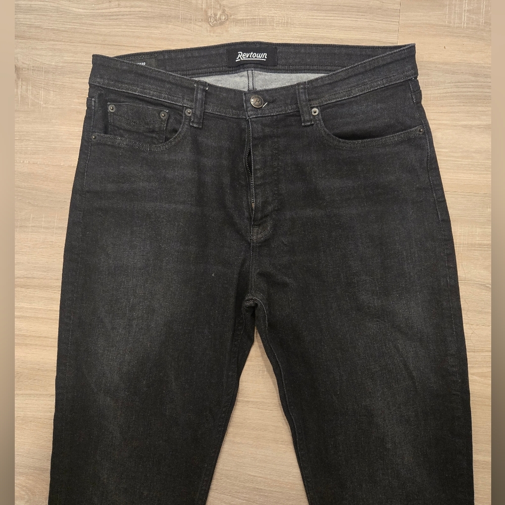 Revtown Sharp Jeansthe Sharp Carbon Black Sz 35x3… - image 8